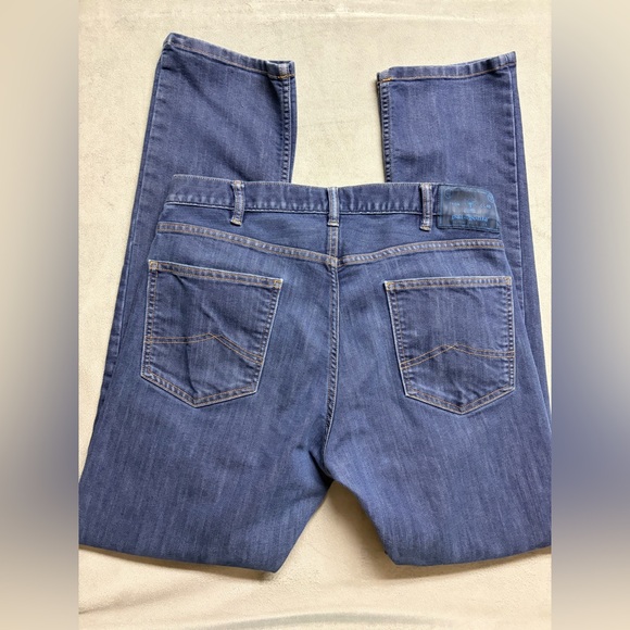 Patagonia Straight Stretch Jeans 33x32 Mens Organic Cotton Blue Denim Iron Clad - Picture 12 of 16